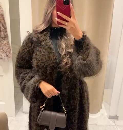 Faux fur jas Velvet (cropped)